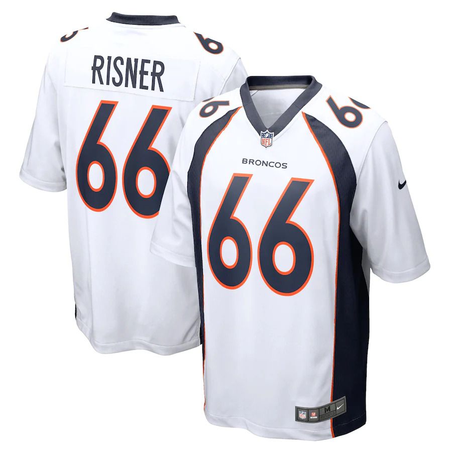 Men Denver Broncos #66 Dalton Risner Nike White Game NFL Jersey